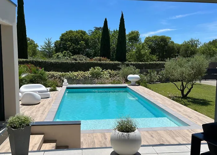 Maison D'architecte Baia Piscine Plein Sud 위제